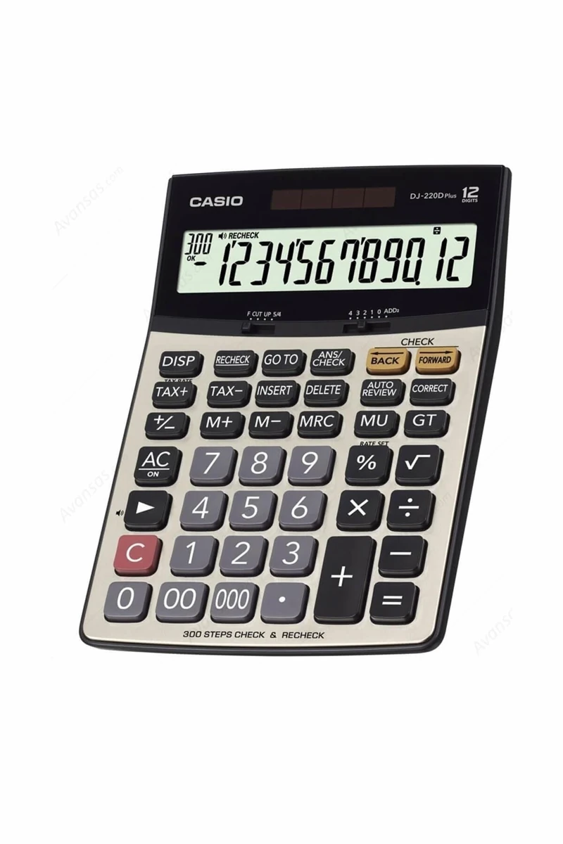 Casio DJ-220D Plus İşlem Kontrollü 12 Hane Masa Üstü Hesap Makinesi