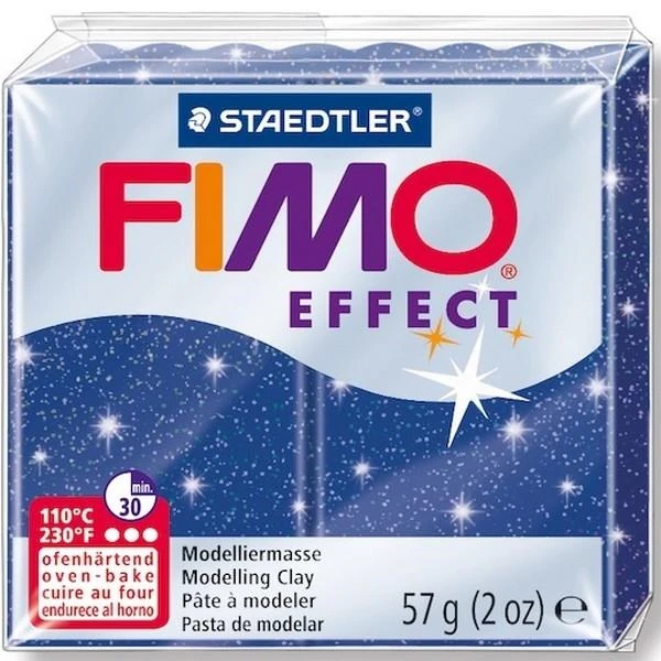 Fımo Modelleme Kili Effect Yaldızlı Mavi 8020-302