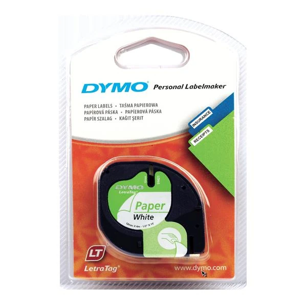 Dymo S0721510 Letratag Kağıt Şerit 12*4Mt Beyaz