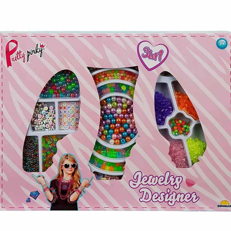 Sunman Oyuncak Hobi Set Takı Yapımı Boncuklu 3ın1