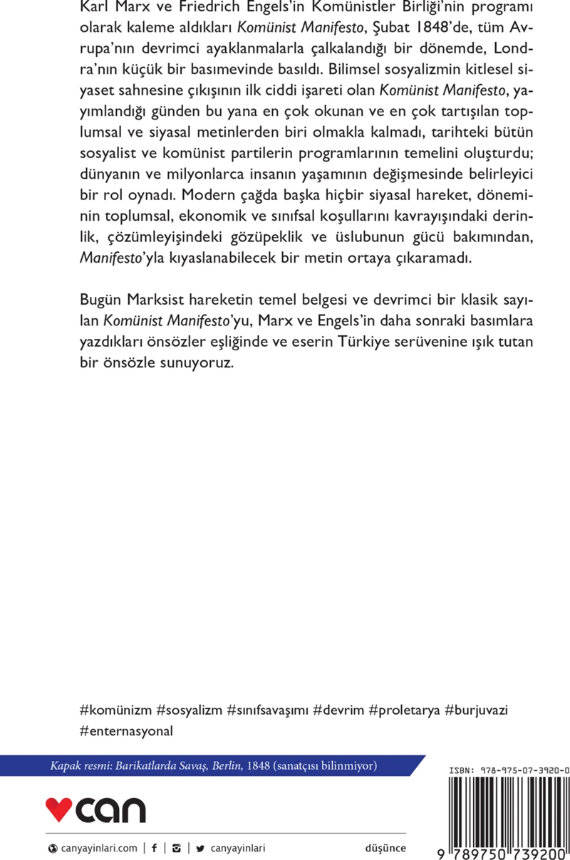 Komünist Manifesto - Karl Marx-Friedrich Engels