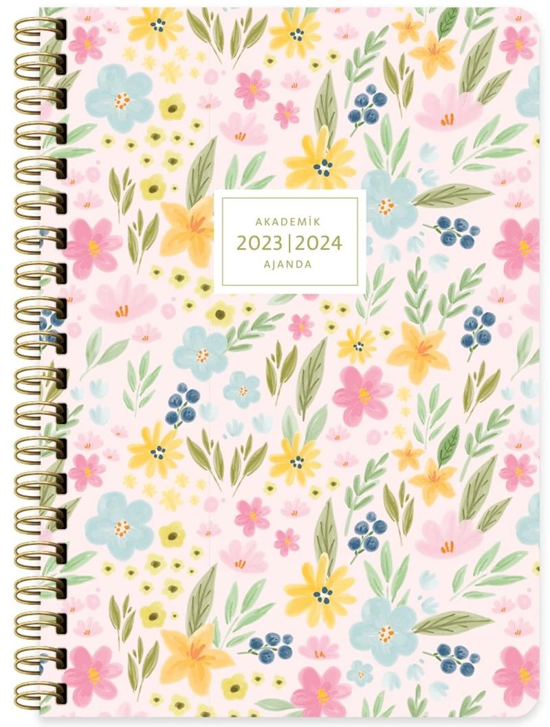 Keskin 830257-99 17*24 Spr.Akademik Ajanda - Mor Puantiye