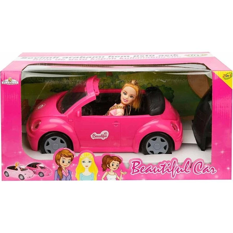 Manken Bebek ve Üstü Açılabilen Arabası