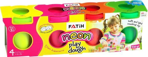 Fatih 50061 Oyun Hamuru 4 Renk (4*130=520Gr)