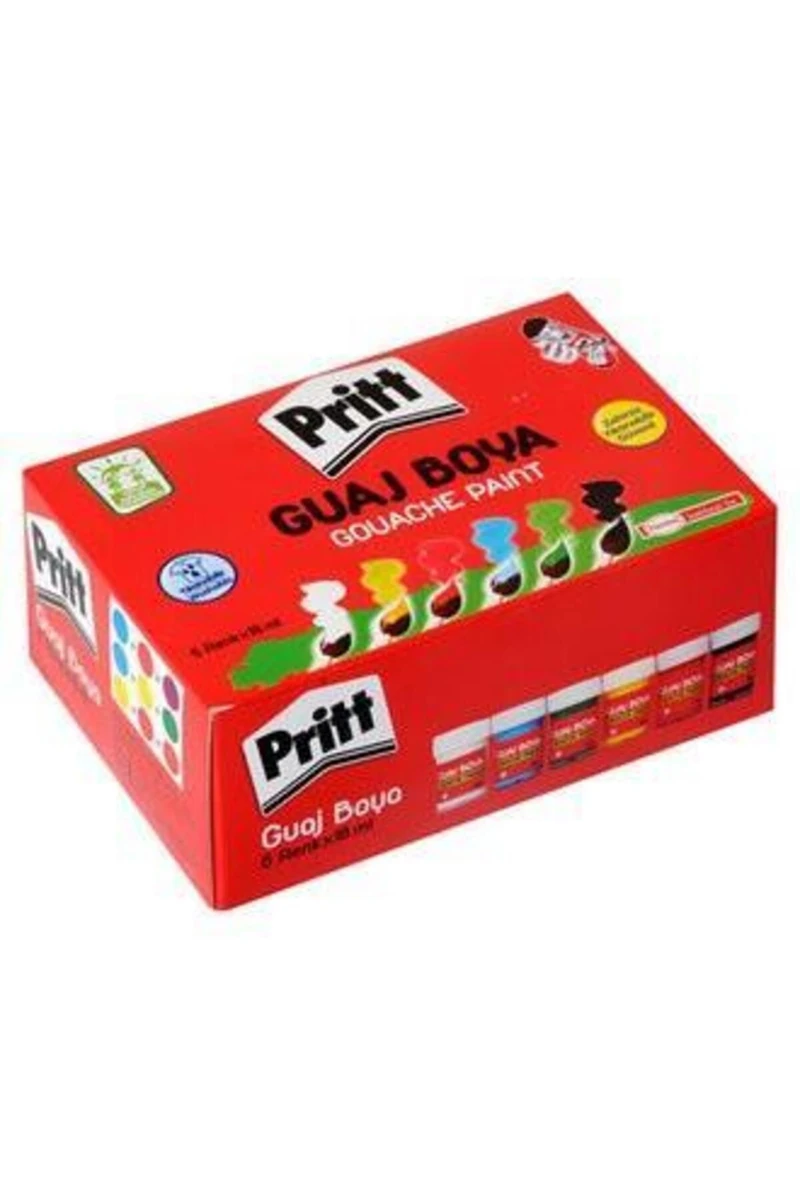 Pritt 1577155 6Renk 18Ml Guaj Boya 24*24