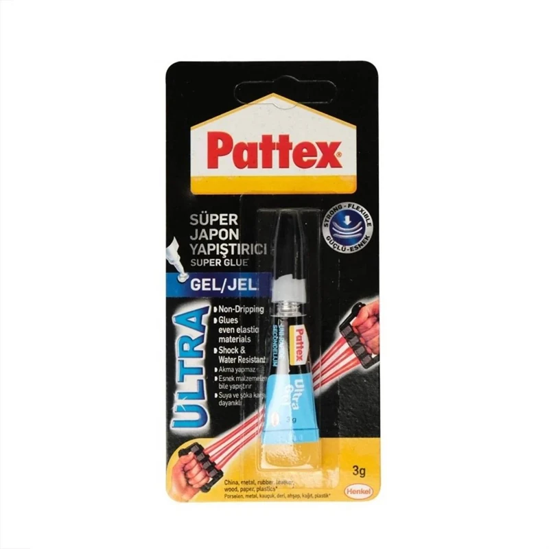 Pattex 1505805 3Gr Ultra Gel Süper Yapıştrcı 16*16
