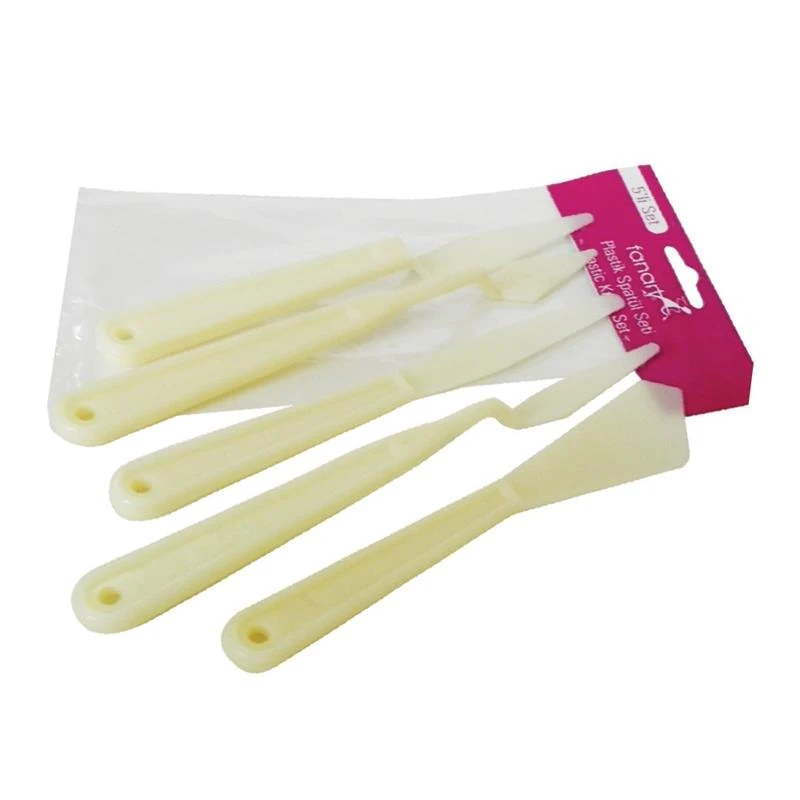 Fanart Lv-F-9375.S1 Academy Plastik Spatül Set 5Li