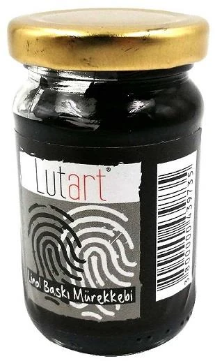 Lutart Linol Baskı Mürekkebi 100 Ml Siyah Lmb-6571