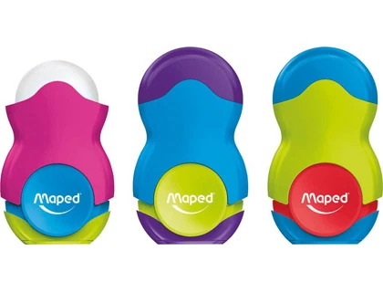 Maped 049121 Silgili Kalemtraş Loopy Renkl Dısplay