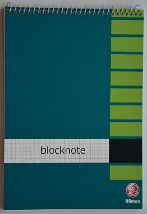 Dilman Bloknot Spiralli Karton Kapak Cep No:2 A7 40 Yp Kareli 2202