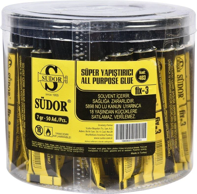 Südor Yapıştırıcı Fıx Solvent Bazlı No: 3 7Gr Sd403