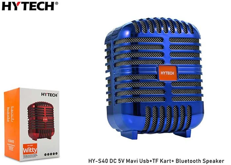Hytech HY-S40 DC 5V Bluetooth Speaker Siyah Usb+TF Kart