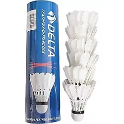 Delta Badminton Topu 6 Adet Kaz Tüyü BTN-5000 FSC-705