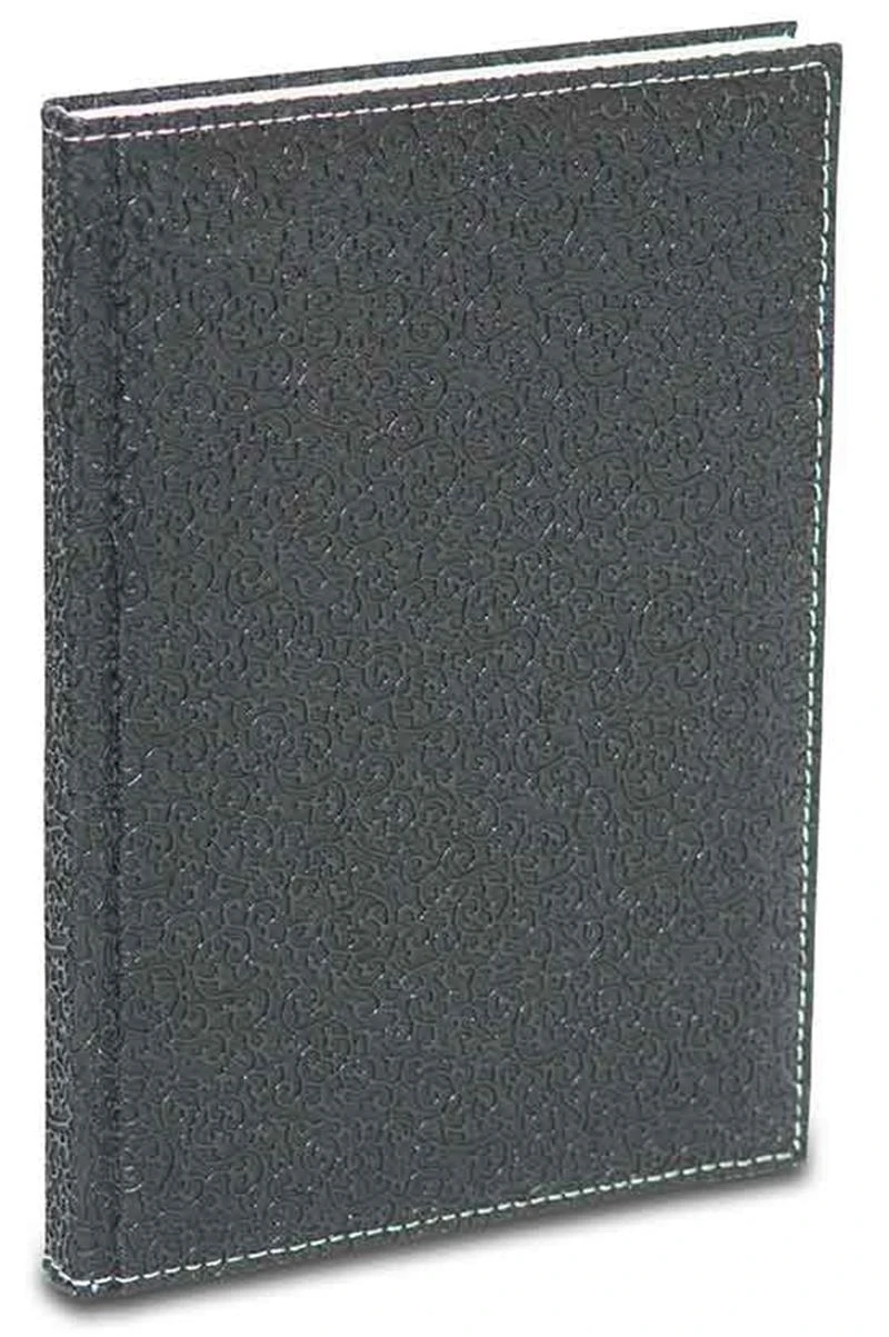 2K Defter 17X24 Suni Deri Modelist Hilton Siyah Kareli 4912