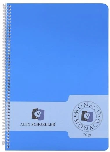 Alex Alx-0166 Spiralli Pp Kapak Defter A4 200 Çiz/Kare