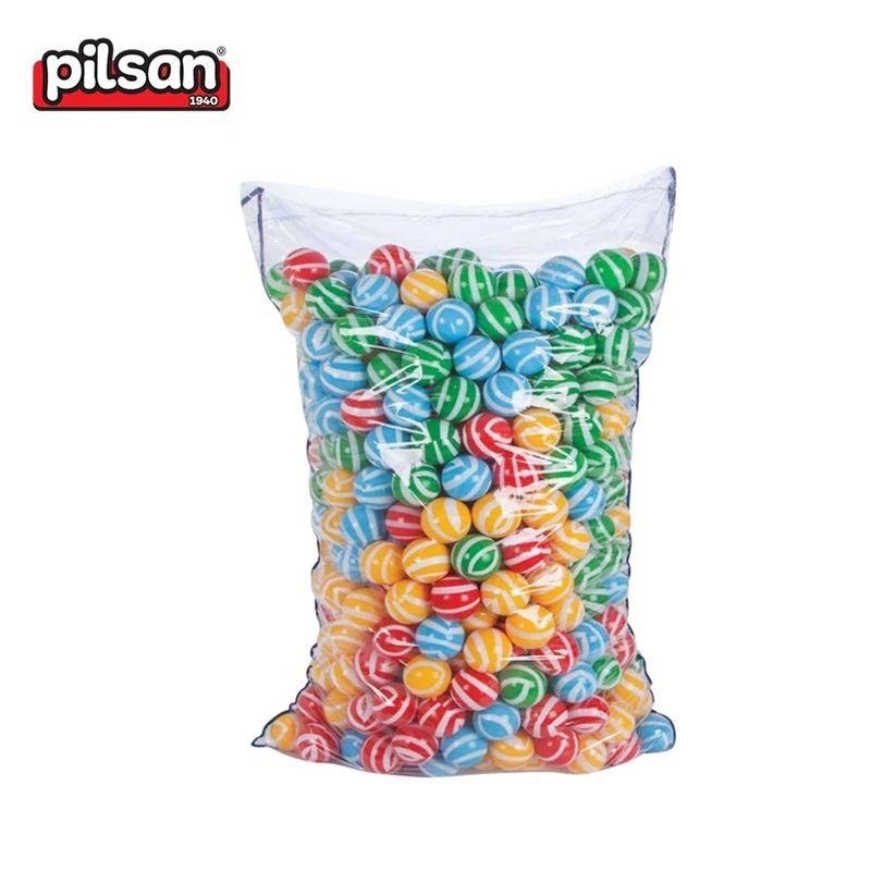 Pilsan 06 441 Oyun Havuz Topları Çizgili 9Cm 500Lü*1