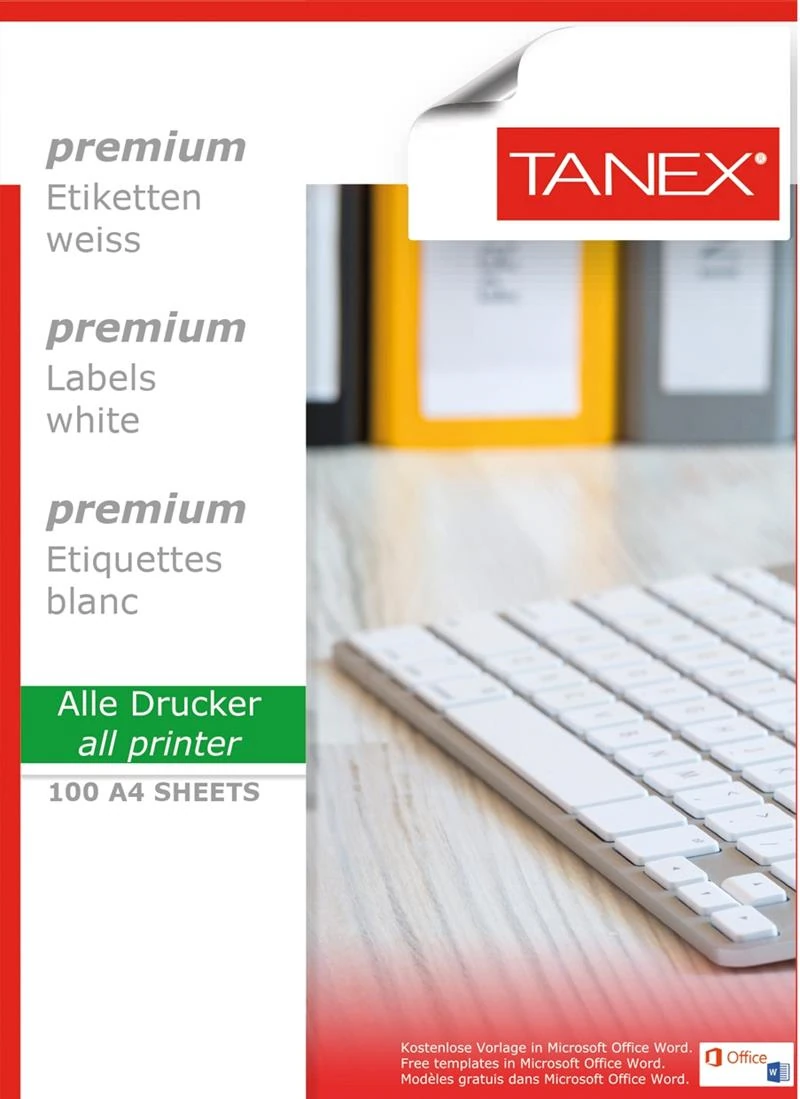 Tanex Tw-2224 Lazer Etiket 105*23 Mm 100Ad.