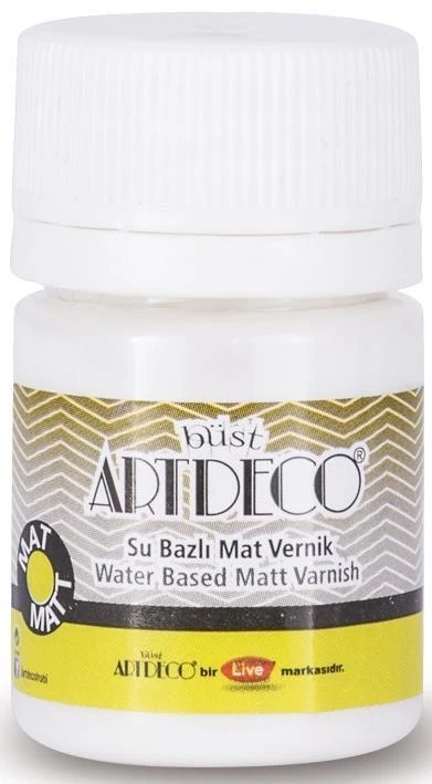 Artdeco Y-053A-973 Su Bazlı Mat Vernik 25Ml