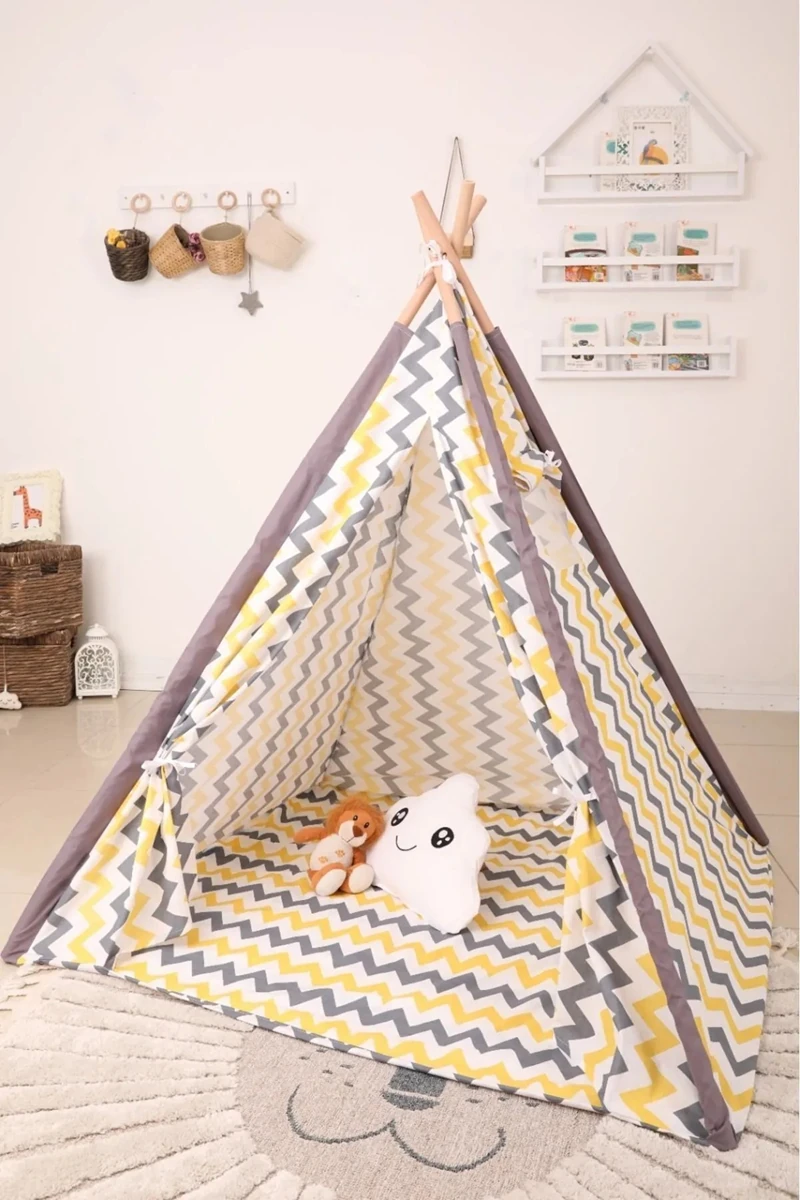 Bebekonfor Oyun Çadırı "sarı zigzag"