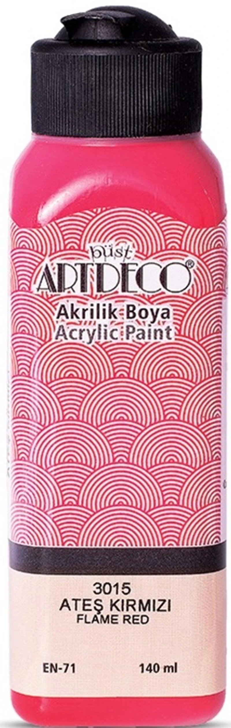 Artdeco Akrilik Boya 140 Ml Ateş Kırmızı Y-070R-3015