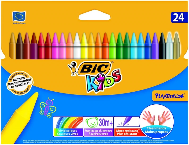 Bic 8297722 Silinebilir Pastel 24 Renk
