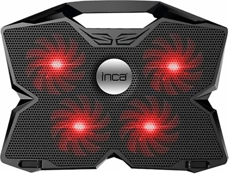 Inca INC-3280 3 Tutacaklı 4 Fanlı Led Işık 11"-17" Led Notebook Soğutucu( Fan Hızı Ayarlama Dümesi)
