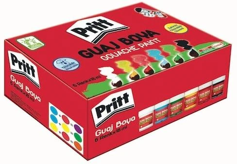 Pritt 1577155 6Renk 18Ml Guaj Boya 24*24
