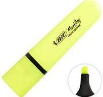 Bic Marking Flat Highlighter Fosforlu Kalem Neon Sarı Renk