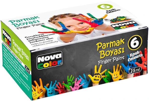 Nova Color Nc-138 Parmak Boyası 6Lı 25Cc