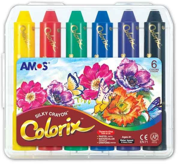 Amos Pastel Boya Colorıx Üçü Bir Arada 6 Lı Pp Kutu Crx5Pc6