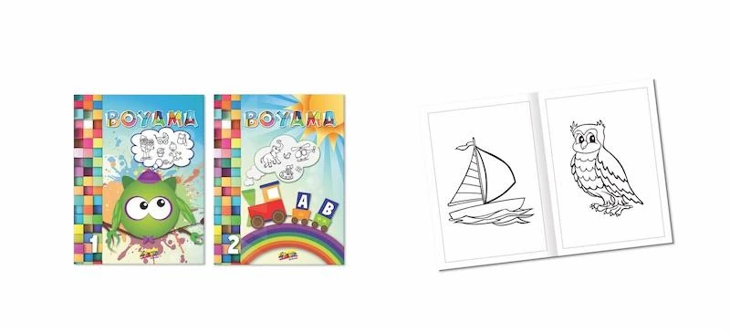 Keskin 240300-99 20*28 40 Yp.Ciltli Boyama Kitabı Karışık