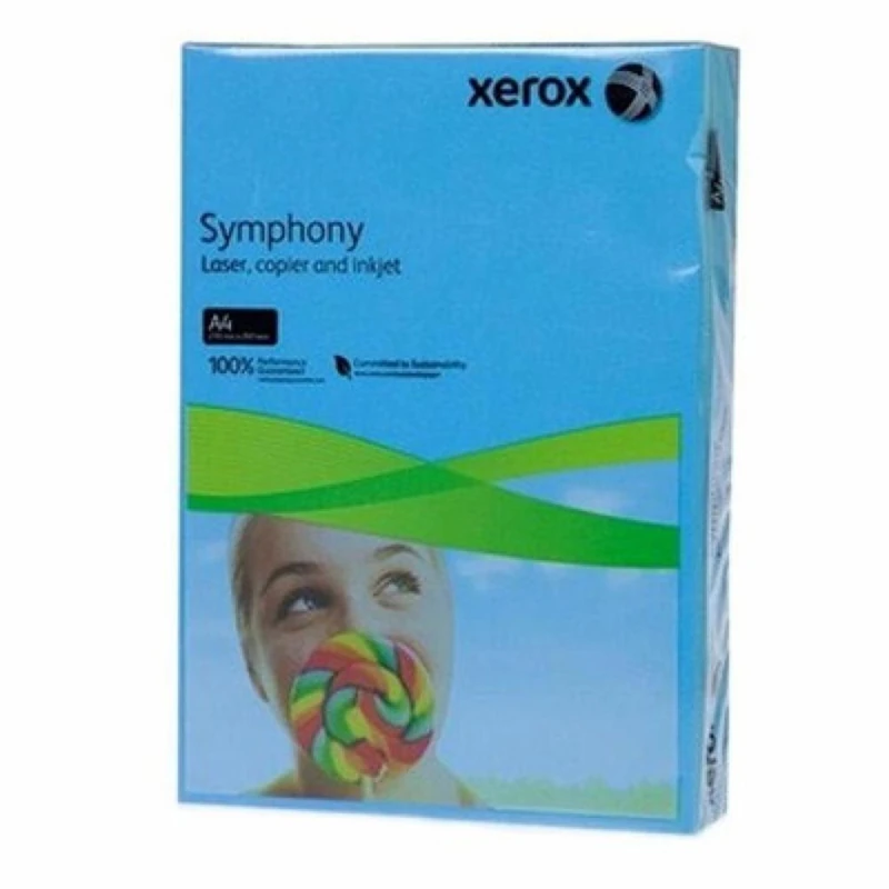 Xerox Renkli Fotokopi Kağıdı Symphony A4 Orta Mavi 80 GR 003R93968
