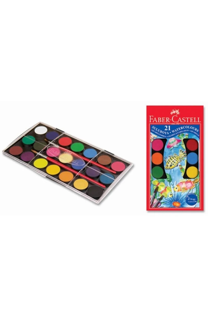 Faber-Castell Büyük Hazneli Suluboya 21'Li 190021