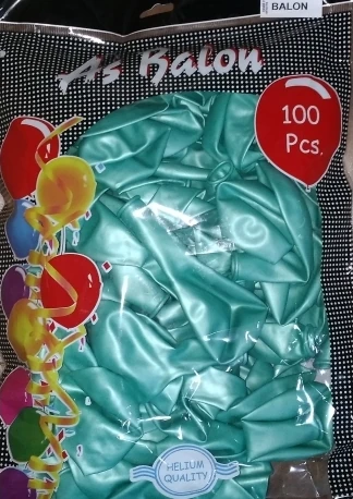 Nedi Pm-72212 Balon Metalik Su Yeşili 100Lü