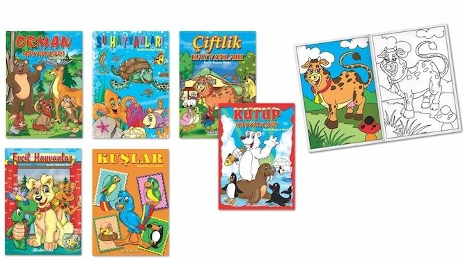 Keskin 240100-99 20*28 Renk.Boyama Kitabı Karışık