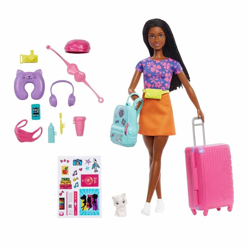 Mattel Hgx55 Barbie Brooklyn Seyahatte Bebeği Ve Aksesuarları *4