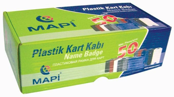 Mapi 9101450 Kart Kabı Dikey 50Li Şeffaf