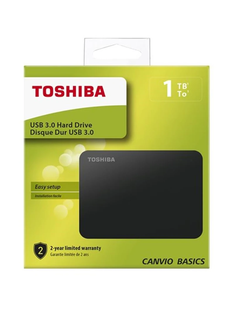 Toshiba 1TB Canvio Basic 2.5" Siyah Taşınabilir Disk HDTB410EK3AA