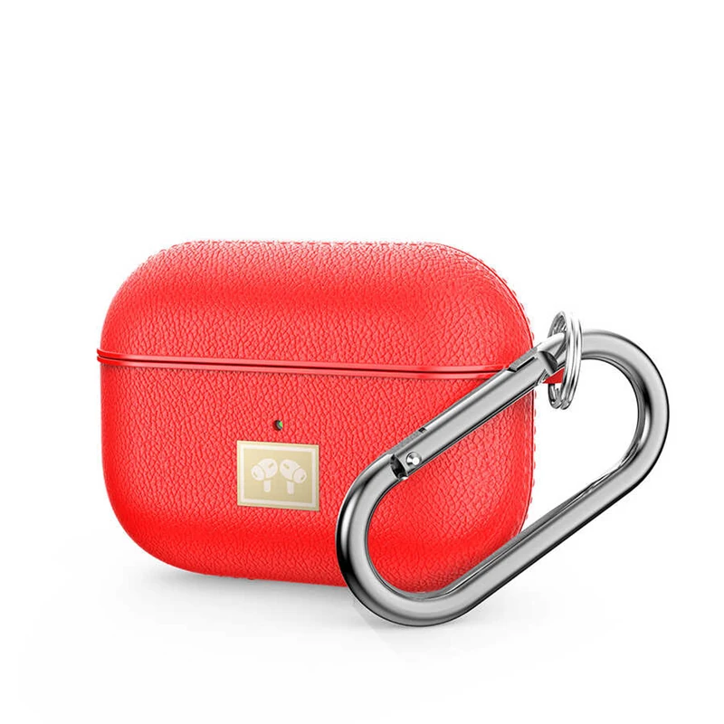 Apple Airpods Pro Kılıf Deri Görünümlü Askı Aparatlı Wlons Kılıf
