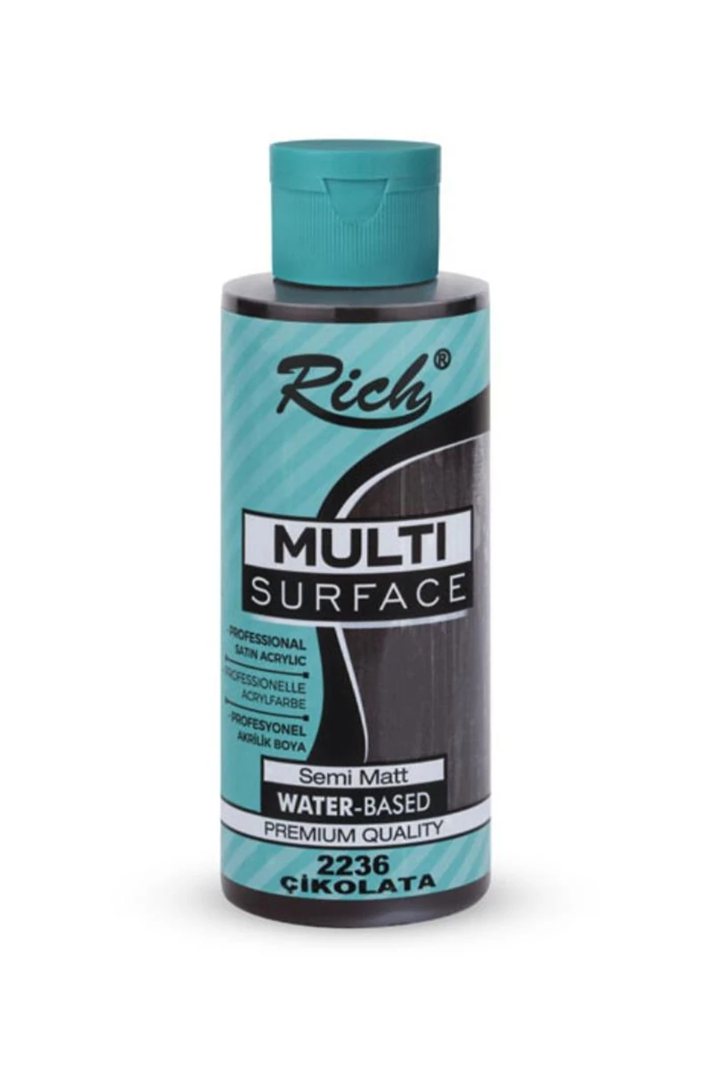 Rich Akrilik Boya Multi Surface 120 CC Çikolata 2236