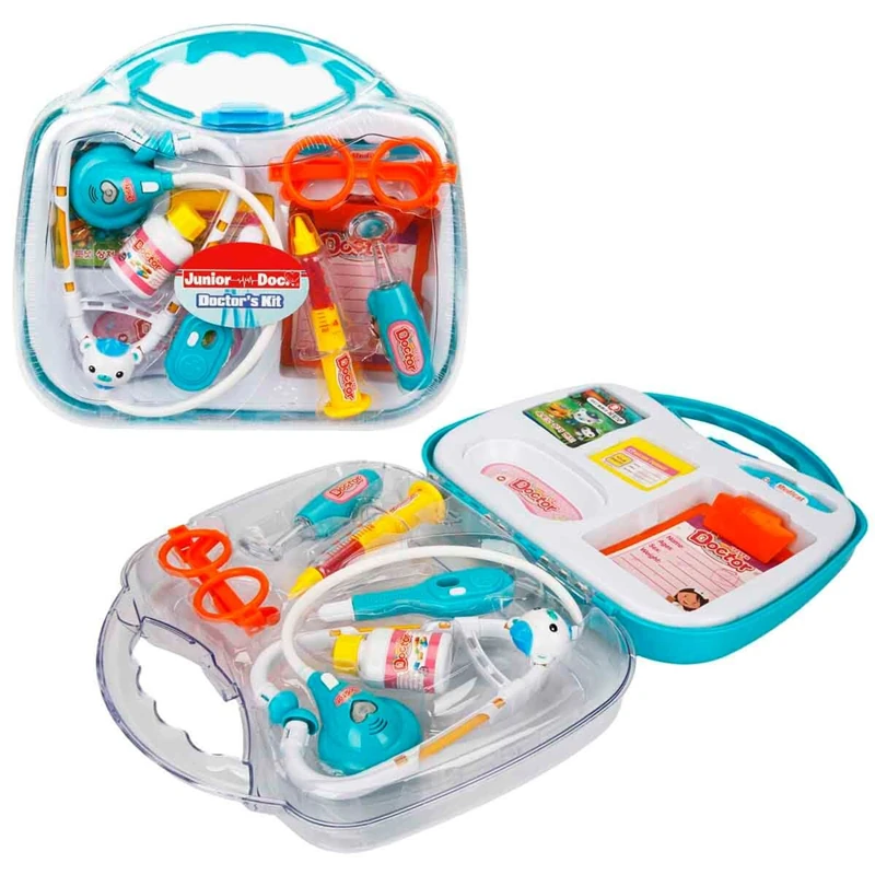 Sesli ve Işıklı Çantalı Doktor Seti 11 Parça