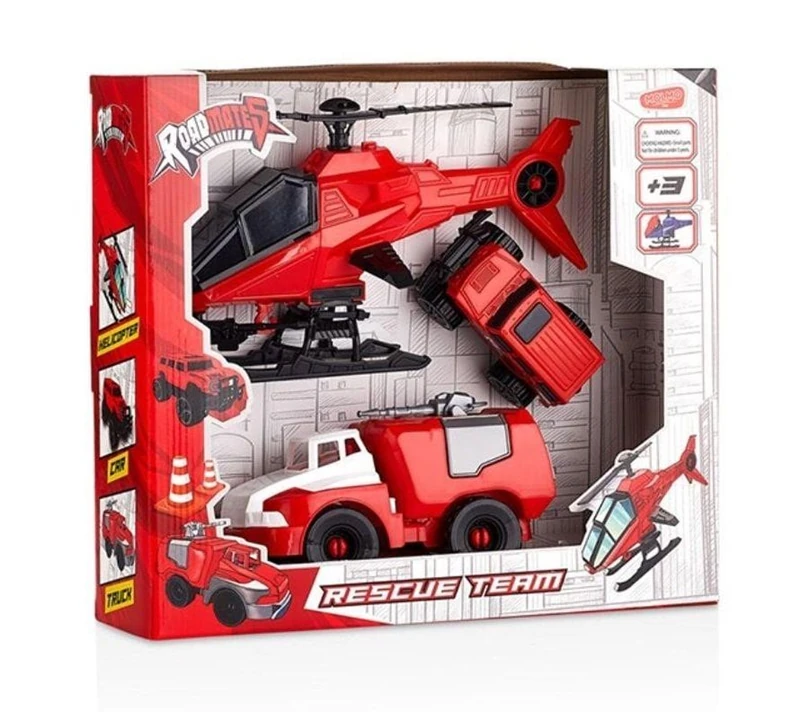 Molmo Ml441 Roadmates 3Lü Aksiyon İtfaiye Seti *20