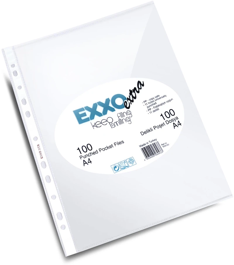 Exxo Tpx100 Extra Pp Poşet Dosya A-4 100Lü
