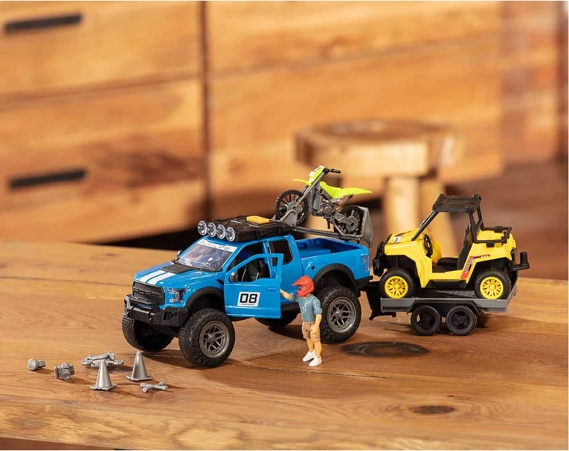 Dickie Toys Sesli Işıklı - Arazi Araçlı Oyun Seti