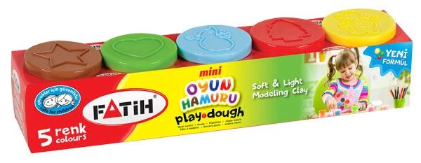 Fatih 50075 Mini Oyun Hamuru 5 Renk