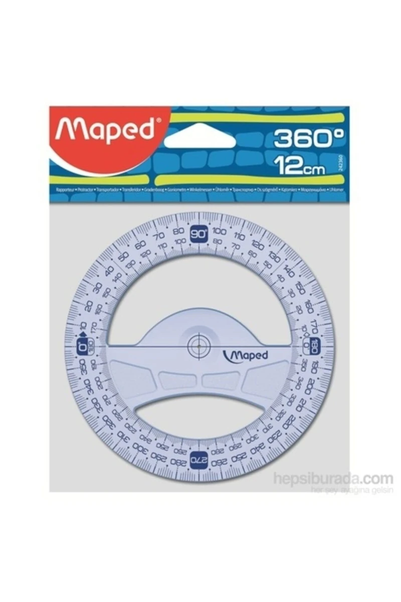 Maped 242360 Geometrik 12Cm 360 Açı Ölçer