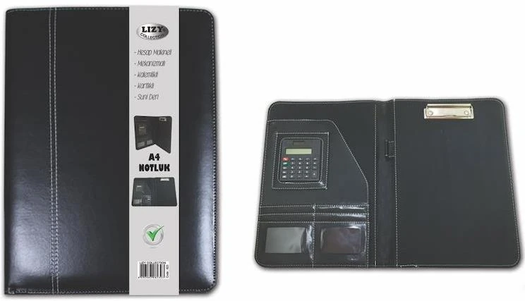 Liz 823 A4 S.Deri Hesap Makineli Kartvizit Sekreter