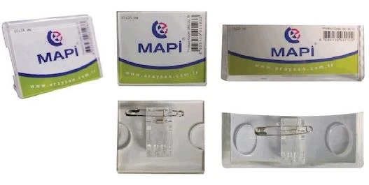 Mapi 5010012 Şeffaf İsimlik Dikdörtgen 74X25Mm