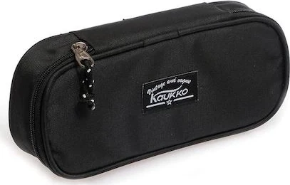 Kaukko Özel Bölmeli Kalem Çantası (Kalemlik) Siyah K2070