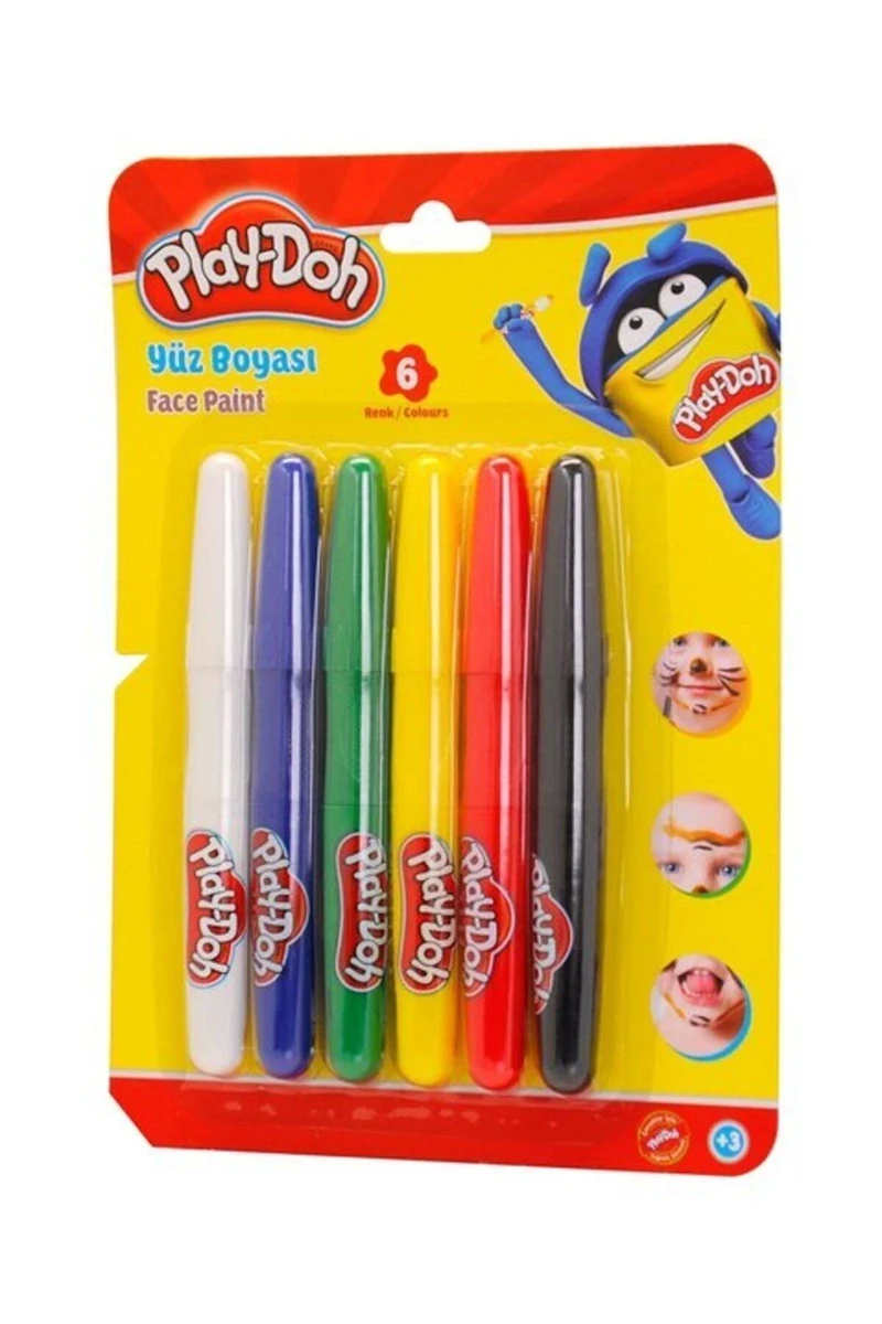 Play-Doh Yüz Boyası 6 Renk Yu001